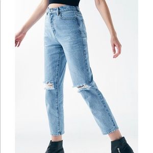 High Rise Straight Jeans